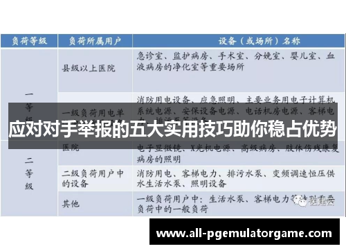 应对对手举报的五大实用技巧助你稳占优势